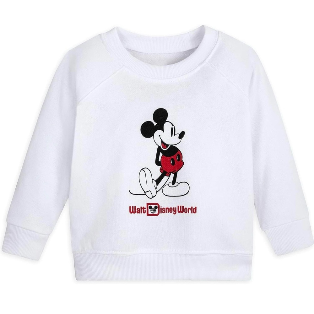 Disney White Sweatshirt with Mickey Mouse Design size 12-18m